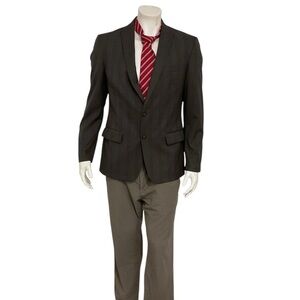 John Varvatos Star Men’s Grey Glenn Plaid 2 Button Blazer